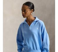 Polo Ralph Lauren Pullover con un quarto di cerniera M Blue