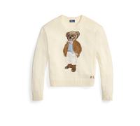 Polo Ralph Lauren - Pull Polo Bear en coton et lin Bianco - Abbigliamento M Bianco
