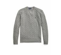 Pull col rond en laine et cashmere cablé by Polo Ralph Lauren M Grigio