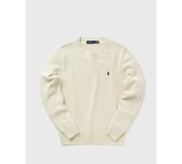 Maglione girocollo in cotone Beige M Tinta unita