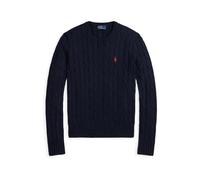 Polo Ralph Lauren - Pull torsadé à col rond en coton 211971869 Blu - Abbigliamento XL Blu