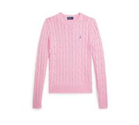 Polo Ralph Lauren - Pull torsadé à col rond en coton 211971869 Rosa - Abbigliamento L Rosa