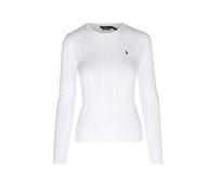 Polo Ralph Lauren - Pull torsadé à col rond en coton 211971869 Bianco - Abbigliamento M Bianco
