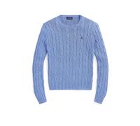 Polo Ralph Lauren - Pull torsadé à col rond en coton 211971869 Blu - Abbigliamento XS Blu