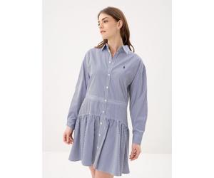 Polo Ralph Lauren - Robe-chemise à pans en coton rayé Blu - Abbigliamento 38 Blu