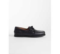 Polo Ralph Lauren - Scarpe da barca in pelle nere con nappe-Nero 41