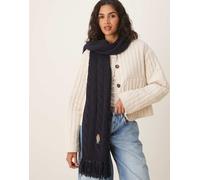 Polo Ralph Lauren - Sciarpa blu navy in misto lana con logo Bear One Size