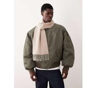 Polo Ralph Lauren - Sciarpa classica in misto lana color crema con logo-Neutro One Size