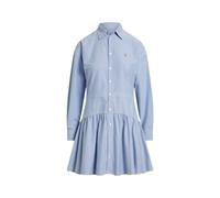 Polo Ralph Lauren - Ruffled Mini Shirt Dress - -Dresses -Donna -Blu -S
