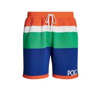 Polo Ralph Lauren Short in felpa a righe con logo XL Arancio vela multicolore
