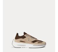 Polo Ralph Lauren Sneaker Boerum in maglia e camoscio EU 42 Brown