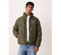 Polo Ralph Lauren - Sport - Bomber imbottito trapuntato isolante verde scuro con logo a bandiera XL