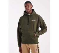 Polo Ralph Lauren - Sport Capsule - Felpa con cappuccio in pile verde oliva comoda con stampa del logo con bandiera sul retro S