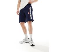 Polo Ralph Lauren - Sport Capsule - Pantaloncini della tuta blu navy con logo a bandiera grande S