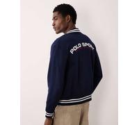 Polo Ralph Lauren - Sport - Giacca stile baseball blu navy con stampa sul retro M