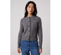 Polo Ralph Lauren - Cable Knit Cardigan - - Knitwear - Donna - Grigio - L