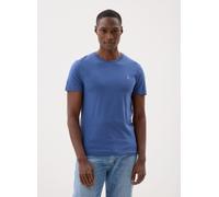 Polo Ralph Lauren - T-shirt à col rond Custom Slim Fit Blu - Abbigliamento XXL Blu