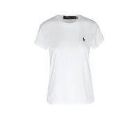 T-shirt a maniche corte con scollo rotondo Bianco M Tinta unita