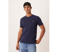 Polo Ralph Lauren - T-shirt blu navy in cotone pima con logo 2XL