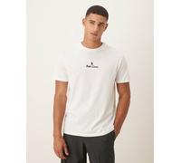 Polo Ralph Lauren - T-shirt classica oversize bianca con scritta e logo centrale a icona-Bianco L