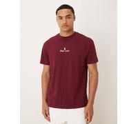 Polo Ralph Lauren - T-shirt classica oversize bordeaux con scritta del logo al centro-Rosso S