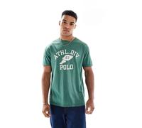 Polo Ralph Lauren - T-shirt classica oversize verde scuro con logo sportivo alato S