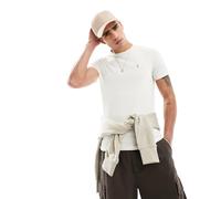 Polo Ralph Lauren - T-shirt ajusté à col rond en jersey 710671438 Bianco - Abbigliamento L Bianco