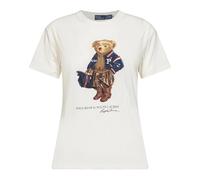 Polo Ralph Lauren T-shirt in maglia con orsetto bianca-Bianco S