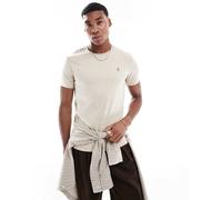 T-shirt Slim Fit personalizzata in morbido cotone Beige S Tinta unita