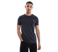 Polo Ralph Lauren - T-shirt custom fit nero mélange con icona del logo S