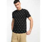 Polo Ralph Lauren - T-shirt da casa nera con motivo del logo del pony-Nero M