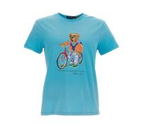 Polo Ralph Lauren - T-shirt Girocollo con Stampa - - Tops - Uomo - Blu - L