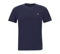 Polo Ralph Lauren - T-shirt in Cotone Blu con Logo Ricamato - - Tops - Uomo - Blu - L