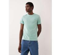 T-shirt girocollo Custom Slim Fit Verde M Tinta unita