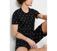 Polo Ralph Lauren - Tee-shirt de nuit logo en jersey de coton Nero - Abbigliamento L Nero
