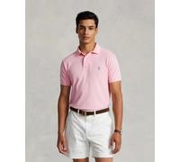 Polo custom slim fit, Pony Player ricamato Rosa XL Tinta unita