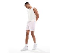 Polo Ralph Lauren - Traveler - Pantaloncini da bagno taglio classico in seersucker rosa a righe con logo XL