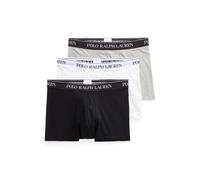 Polo Ralph Lauren Tre paia di boxer in cotone stretch L Bianco/Nero/Grigio