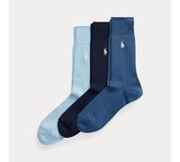 Polo Ralph Lauren Tre paia di calze lunghe in misto cotone EU 42-46 Blue