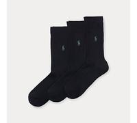 Polo Ralph Lauren Tre paia di calze sportive a coste EU 42-46 Black