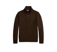 Polo Ralph Lauren - Maglione Girocollo con Zip Corta - - Knitwear - Uomo - Marrone - S