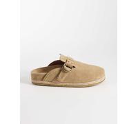 Polo Ralph Lauren - Turbach - Sandali stile zoccolo beige in camoscio-Neutro 46