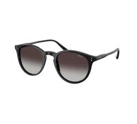 Polo Ralph Lauren Uomo PH4110 50018G Occhiali da sole Acetato Nero Grigio Pantos Normale Sfumato
