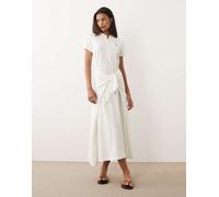 Polo Ralph Lauren - Vestito stile polo in cotone bianco con logo S