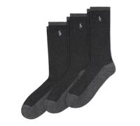 POLO RALPH LAURENCREW SOCKS 6-PACK (3 PACK, NERO)