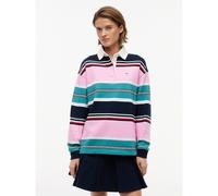 Polo rugby maniche lunghe Rosa S A righe