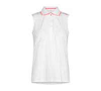 Polo senza maniche in piqué elasticizzato donna CMP Blanc L