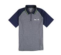 Polo Shirt MSX Uomo Seattle Seahawks 1/4 Zip, Blu, Grande
