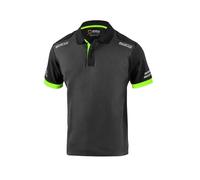Polo Sparco Tech (lavoro di squadra) nero verde - taglia L