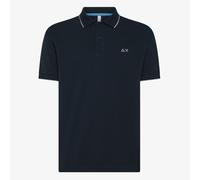 Polo SUN68 Con Riga A Contrasto In Cotone Uomo